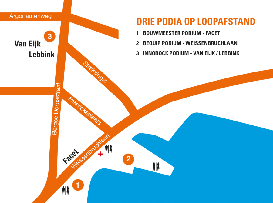 Plattegrond Jazzfestival Hillegersberg